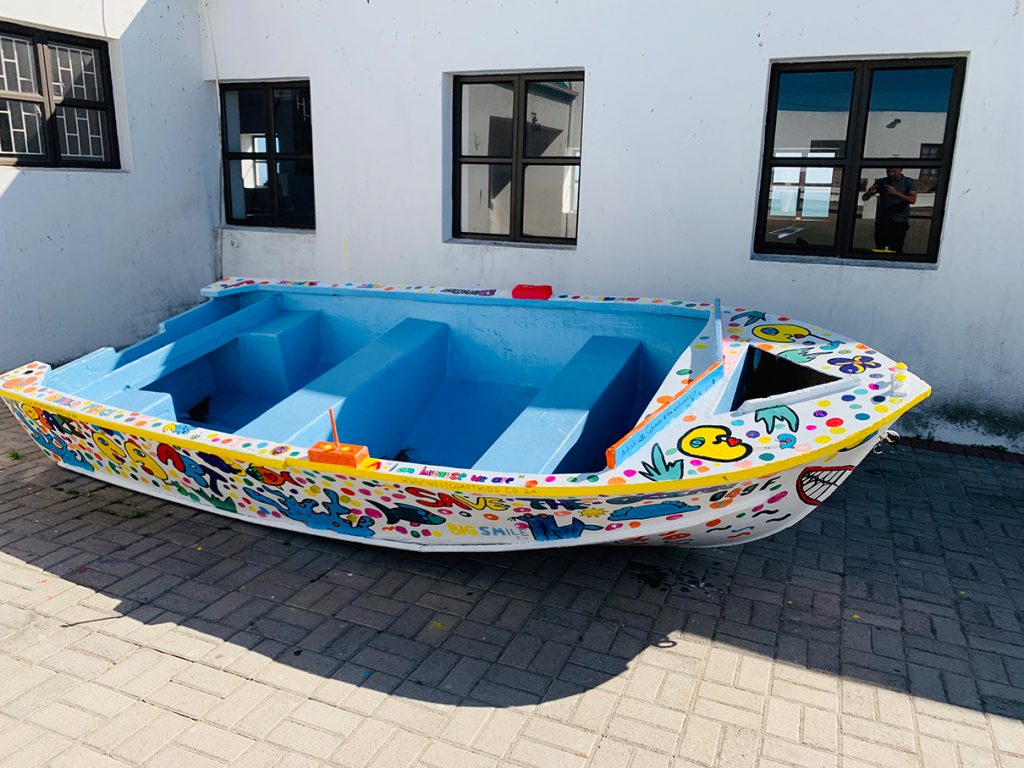 Fischer-Boot-Painting - Südafrika / Paternoster