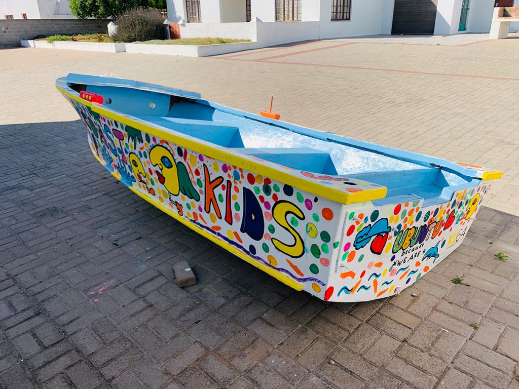 Kinder Malworkshop Fischerboot - Charity Projekt - Südafrika / Paternoster