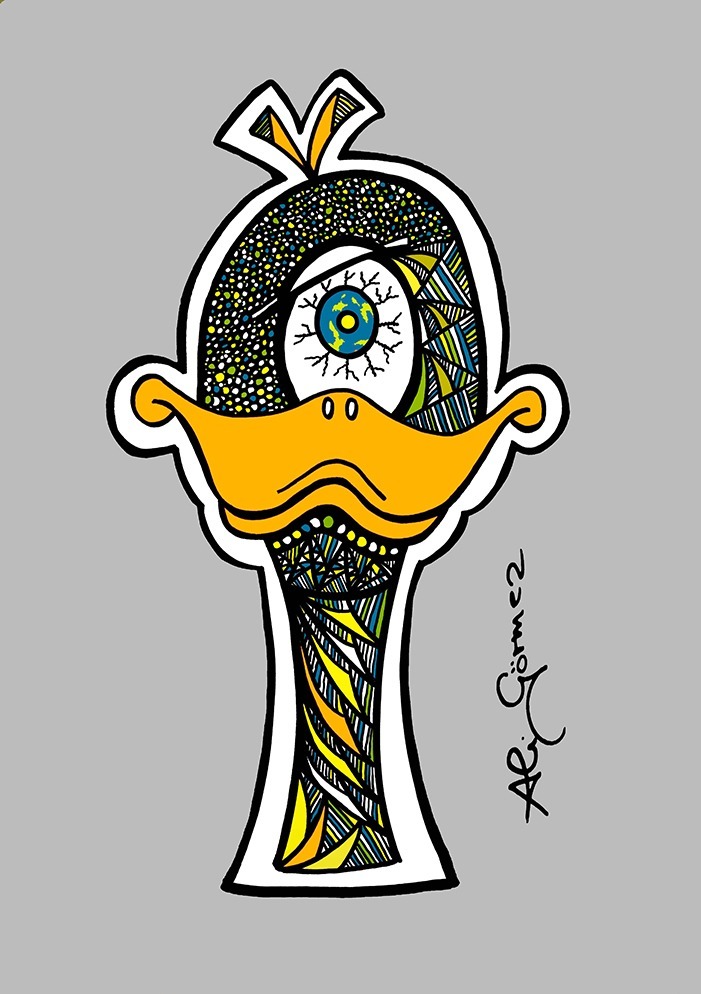 Focky, the duck - art-character by Ali Görmez