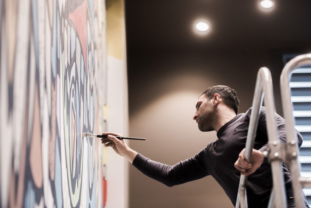 Ali Görmez bei der Gestaltung von Living Levels, Design von 42 m2