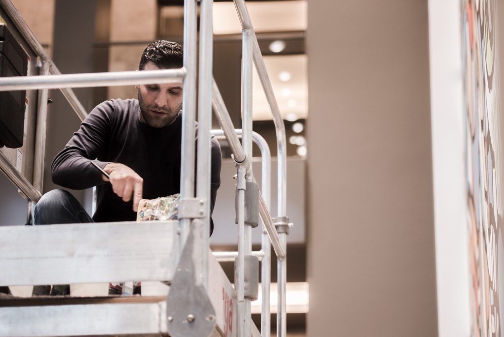 Ali Görmez bei der Gestaltung von Living Levels, Design von 42 m2,