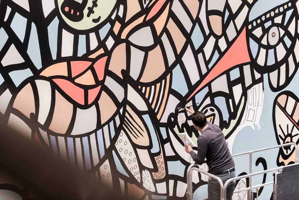 Ali Görmez bei der Gestaltung von Living Levels, Design von 42 m2