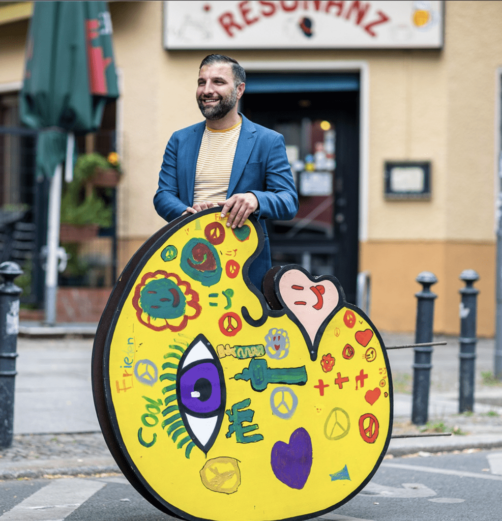 Ali Görmez & pop art figur "Eddy"