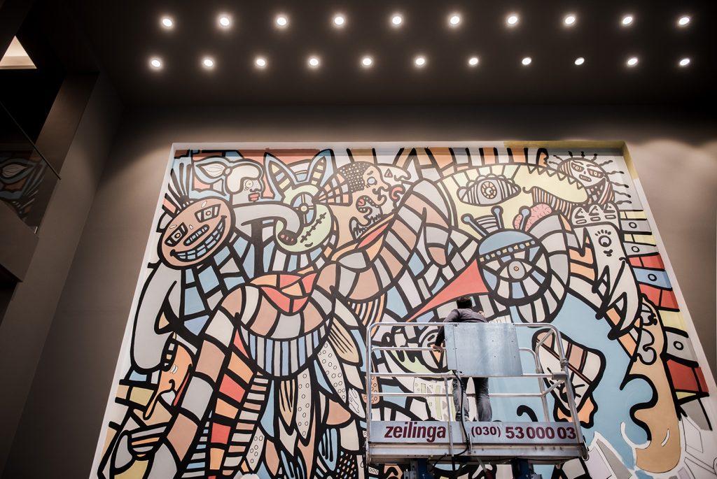 Commissioned work “Living Levels”, design of 42 m2 by Ali Görmez, picture © Julian Kuhnke, Itisnovember