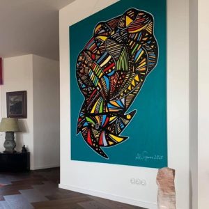 Auftragsarbeit "The cobra and the birds" 2020 - Ali Görmez Pop Art Berlin