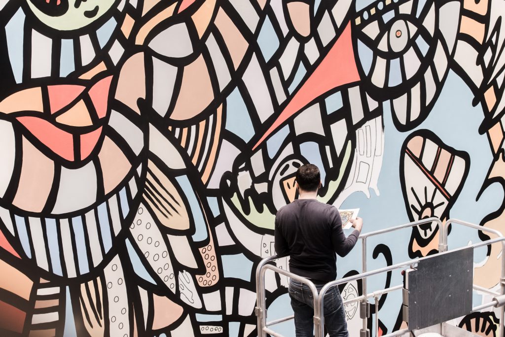 Commissioned work “Living Levels”, design of 42 m2, picture © Julian Kuhnke, Itisnovember