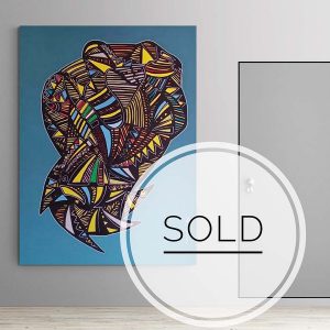 "Cobra and the Birds" - 145 x 195 cm - Ali Görmez Pop Art