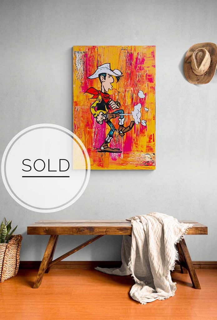 "Lucky Luke" - 80 x120 cm - Ali Görmez Pop Art