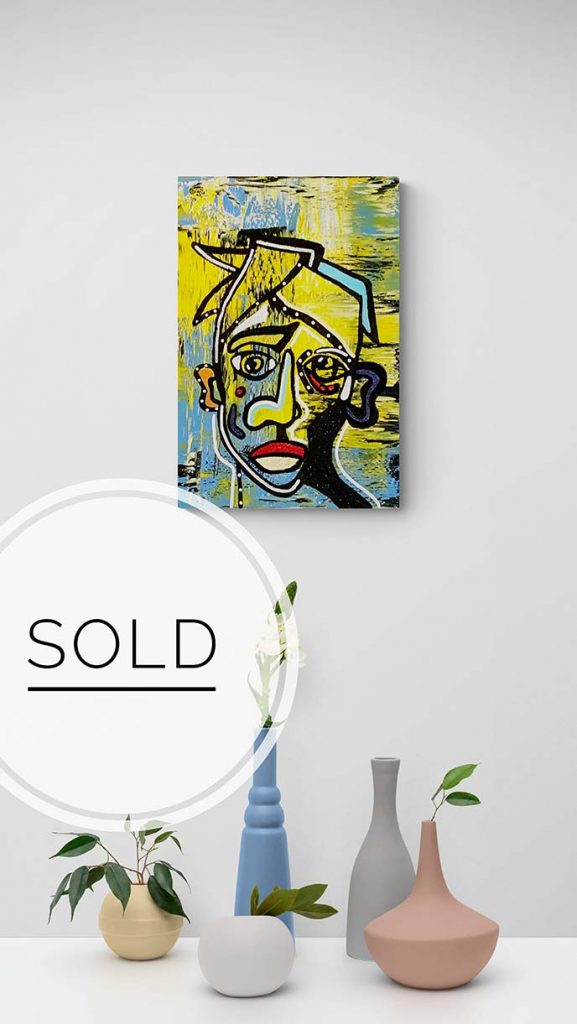 "The Beauty Face"- 40 x 60 cm - Ali Görmez Pop Art