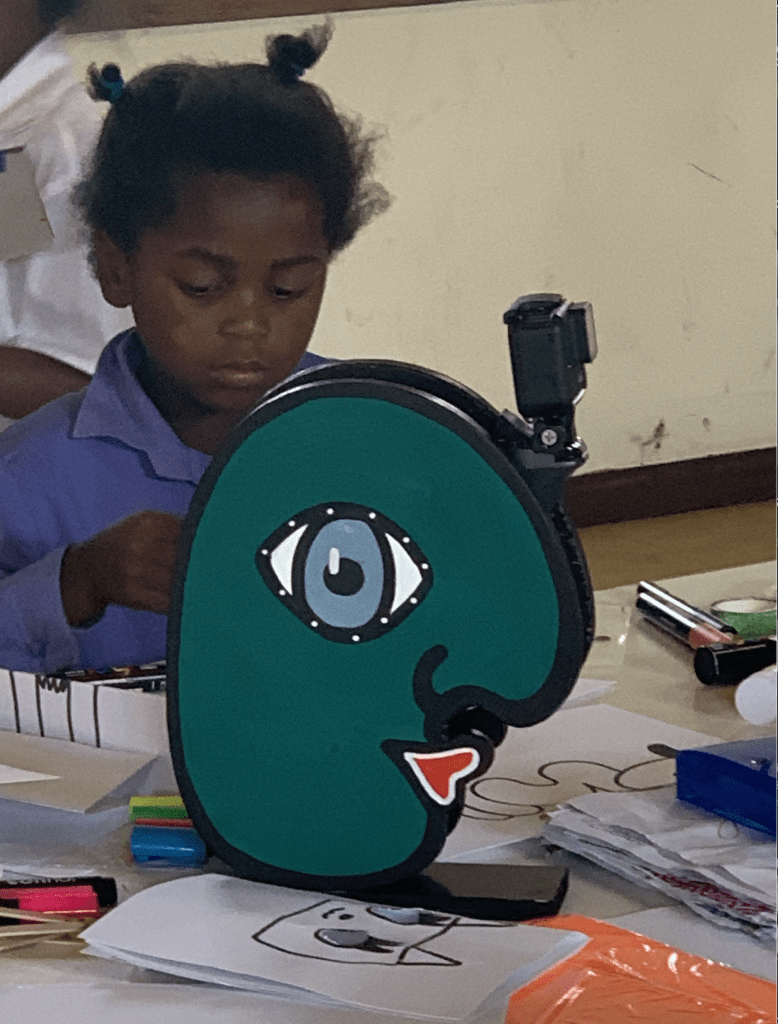 Malworkshop mit Kindern in Südafrika/Paternosta